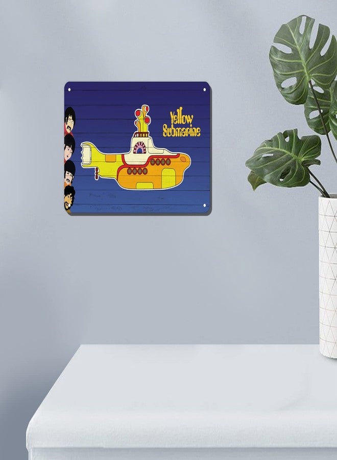 ORIMAMI Yellow Submarine Metal Tin Sign Retro Wall Art Decor,The Beatles Yellow Submarine Decoration Gifts for Birthday/Christmas/Valentine's Day 12x8 Inches - Image 3